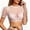 White, variant on Women's Sheer Mesh Blouse Puff Sleeve with Polka Dot Print Elastic Ruffle Detail Casual Top for Party Night Out