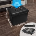 thumbnail image 3 of Taburete otomano con reposapiés AmasSmile®, plegable, 43 L, 3 of 6