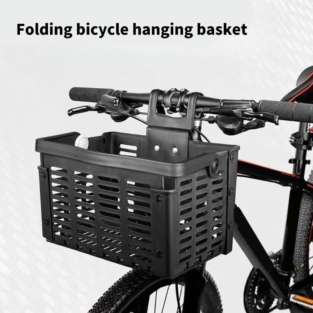 Yihuala Heavy Type Bike Basket Adjustable Bicycles Front Rear Basket Oversized Foldable Cycling Rack And Carry