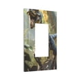 thumbnail image 6 of Zufioo Ferocious Dinosaur Print Switch Wall Plate, Dustproof and Heat-resistant Decorative Wall Switch Cover, Suitable for Residential and Commercial Areas-Mid-size, 6 of 8