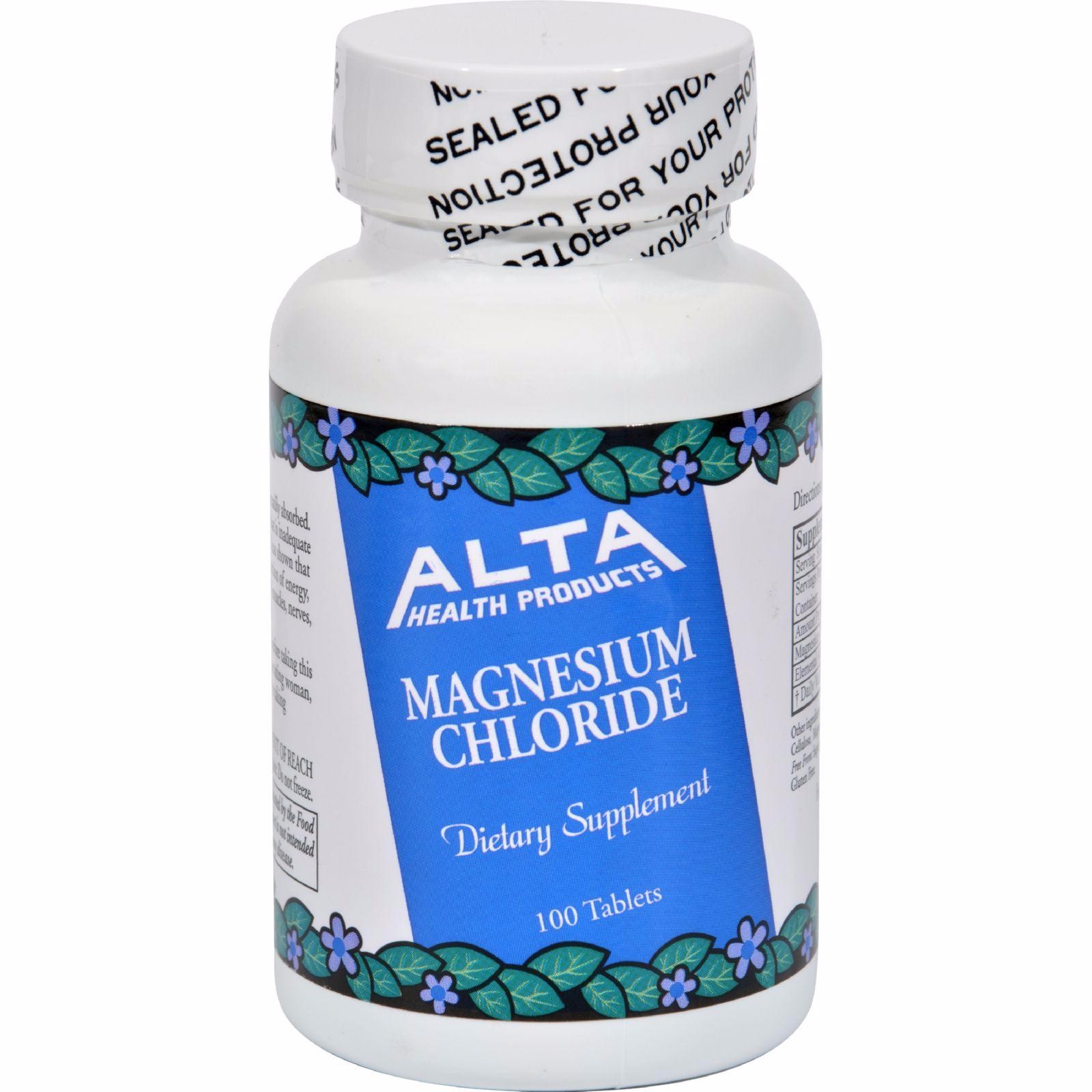 Alta Health Products Magnesium Chloride 100 Tablets Walmart Canada