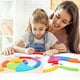 thumbnail image 3 of Juguetes de apilamiento de arcoíris de madera Montessori para bebé, rompecabezas de cartas para niños, juegos a juego, clasificación de colores, rompecabezas, juguetes para niños pequeños, regalo, 3 of 4
