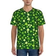 thumbnail image 4 of Haiem Hip Hop Hipster Baseball Jersey Button Down Shirts Sports Uniforms Men Women Jersey(Happy St. Patrick's day,Small), 4 of 9