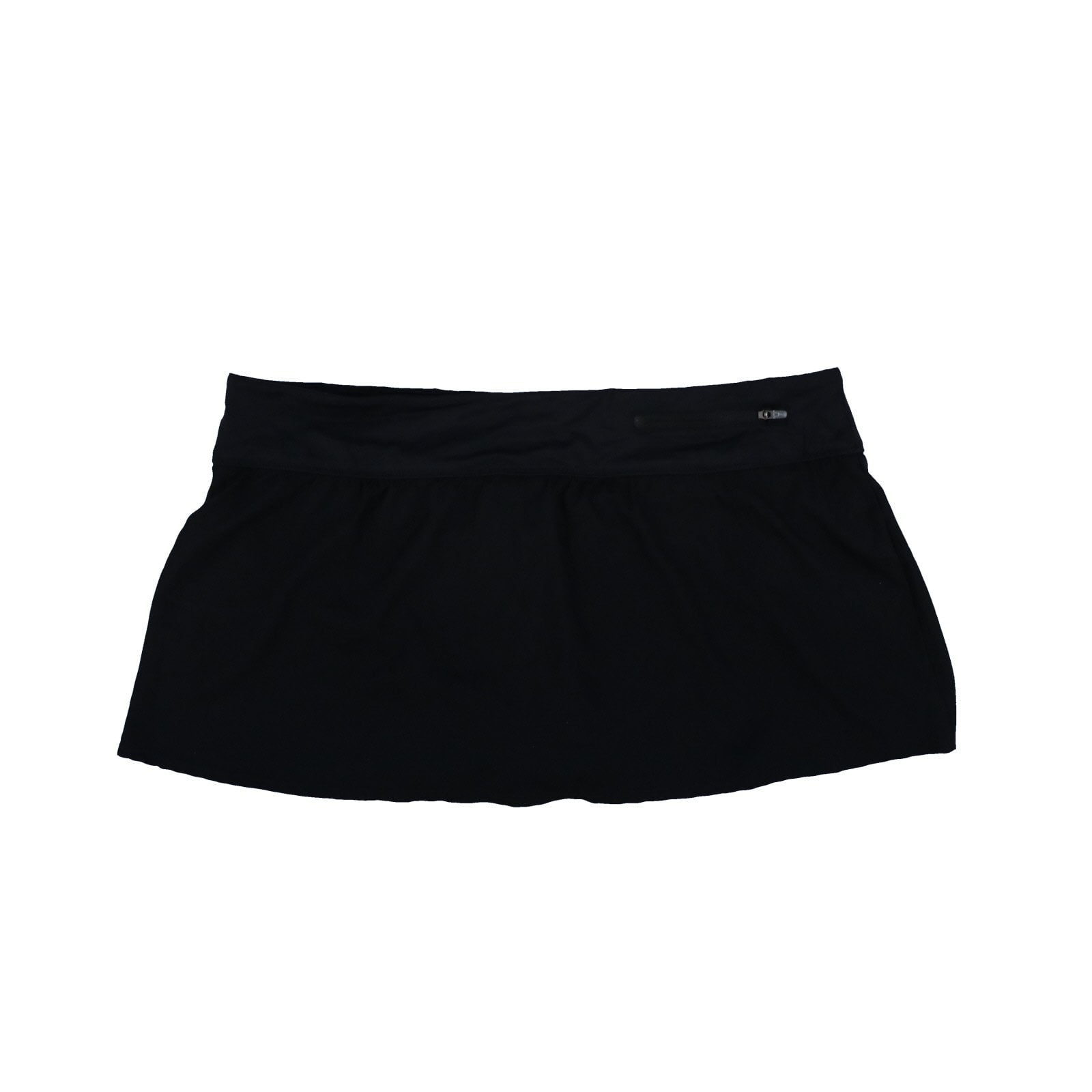 Nike Women's Swim Skirt Logo Short Polyester Pull On Stretch Black S