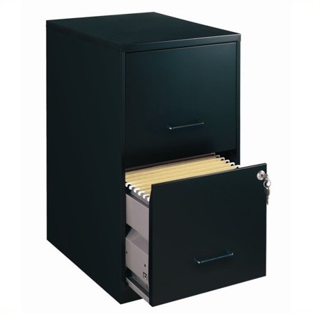 Lorell 14341 18 Deep 2 Drawer File Cabinet Black Walmart Canada