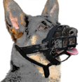 thumbnail image 1 of Bozal para perros Yashi Bozal de silicona con forma de canasta color negro 3 unidades, 1 of 5