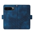 thumbnail image 3 of ELEHOLD For Google Pixel 9 Pro XL Leather Wallet Phone Case, Embossed Diamond Folio Flip Cover, Card Holder Cash Slot, Stand Support, Wrist Strap Lanyard -Blue, 3 of 11