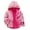 Red, variant on Qingpeng Toddler Girls Fleece Lined Warm Jacket Kids Casual Hooded Zipper Long Sleeve Thick Warm Outerwear
