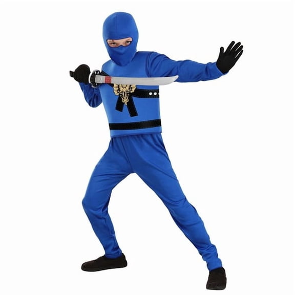 Kid's Blue Ninja Master Costume | Ninja Costumes