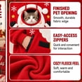 thumbnail image 6 of Shadoumai Pet Pouch Hoodie, Pet Sling Hoodie with Large Kangaroo Pouch, Soft Carrier Christmas Sweatshirt for Small Dogs and Cats, Hands Free Pet Travel Wear, 6 of 8