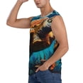 thumbnail image 3 of Balery Colorful Flower Sea Turtle Camisetas sin mangas para hombre, absorbe la humedad y protege contra el mal olor.-XX-Large, 3 of 7