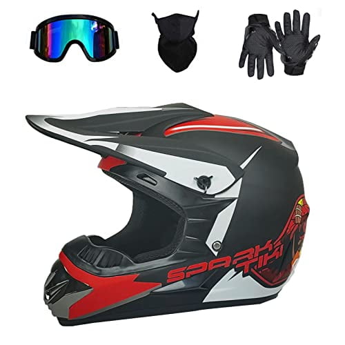 DOT Youth Full-Face ATV Helmet With Goggles & Gloves – Multi-Sport Dirt Bike Set