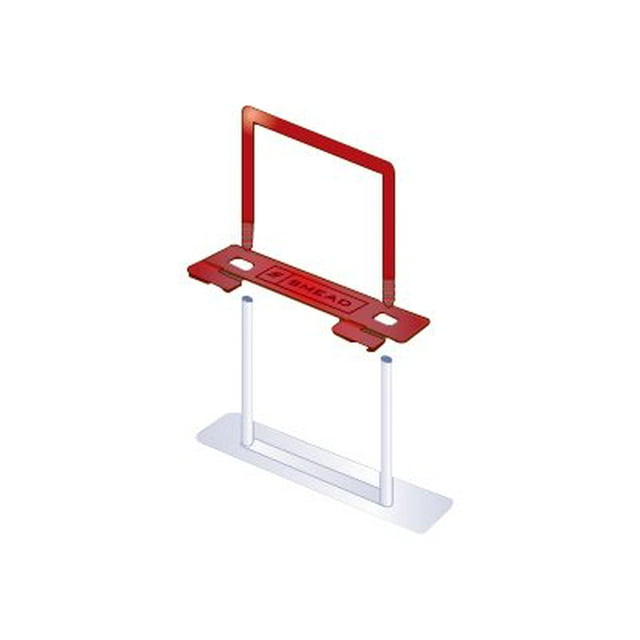Smead - Mécanisme de Fixation à Clip - Rouge/blanc (Lot de 100)