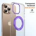 thumbnail image 3 of Magnetic 360° Rotation Ring Stand for iPhone 13 Pro Max Case, Military Drop Protection, Compatible with MagSafe, Non-Yellowing, With Kickstand,Shockproof Anti-fall Phone Case Cover,Purple, 3 of 13