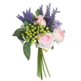 thumbnail image 1 of Baya Realista Simulación Ramo Tela Flor artificial DIY Decoración de interiores, Rosa Yuarrent HA7359-01B, 1 of 6