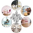 thumbnail image 4 of Planeurs de Meubles de Service Moyen, 20 Pack M8 Planeurs Réglables avec T-Écrou, M8 x 40 x 30 mm, 4 of 5