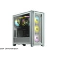 thumbnail image 2 of Corsair iCUE 4000X RGB Tempered Glass Mid-Tower ATX Case White CC9011205WW, 2 of 8