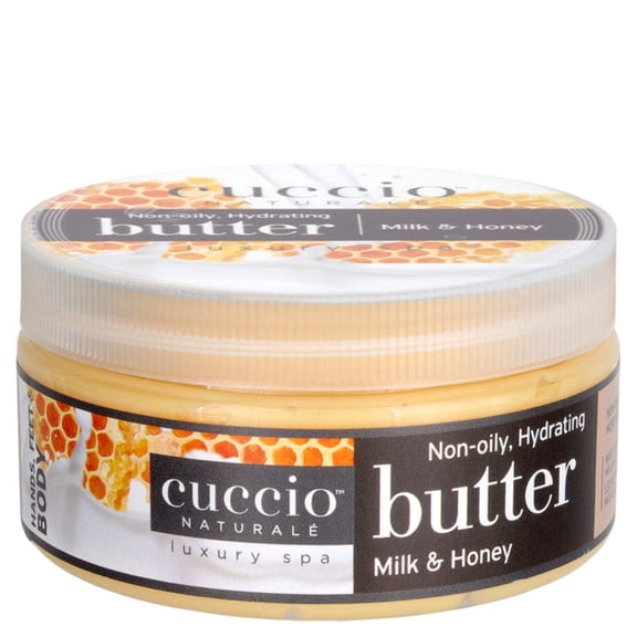 Cuccio Naturale Butter Blend Milk & Honey 8 fl oz Non-oily Hydrating Body Butter