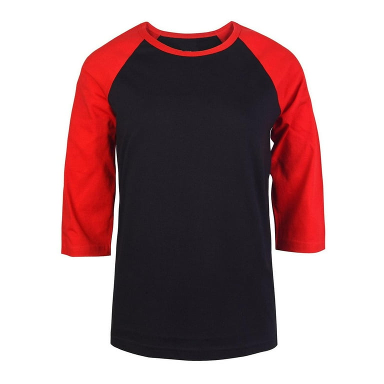 Women's Two Tone 3/4 Sleeve Raglan Baseball Shirt / Baseball Tee