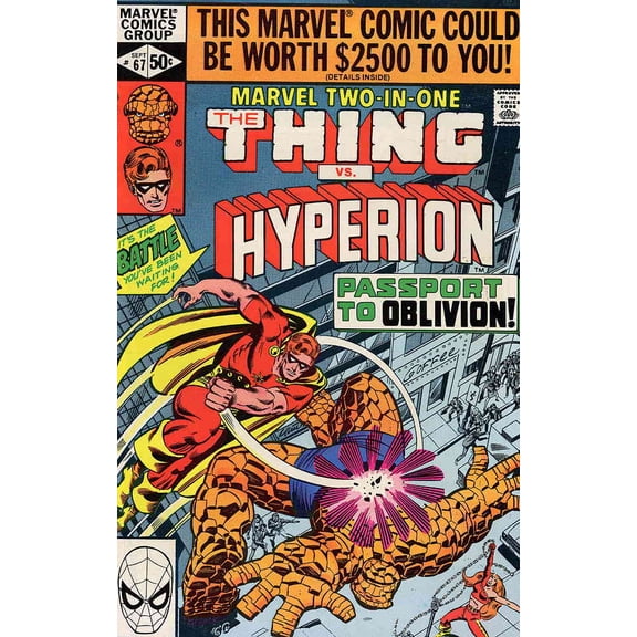 Marvel Two-In-One #67 VF ; Marvel Comic Book