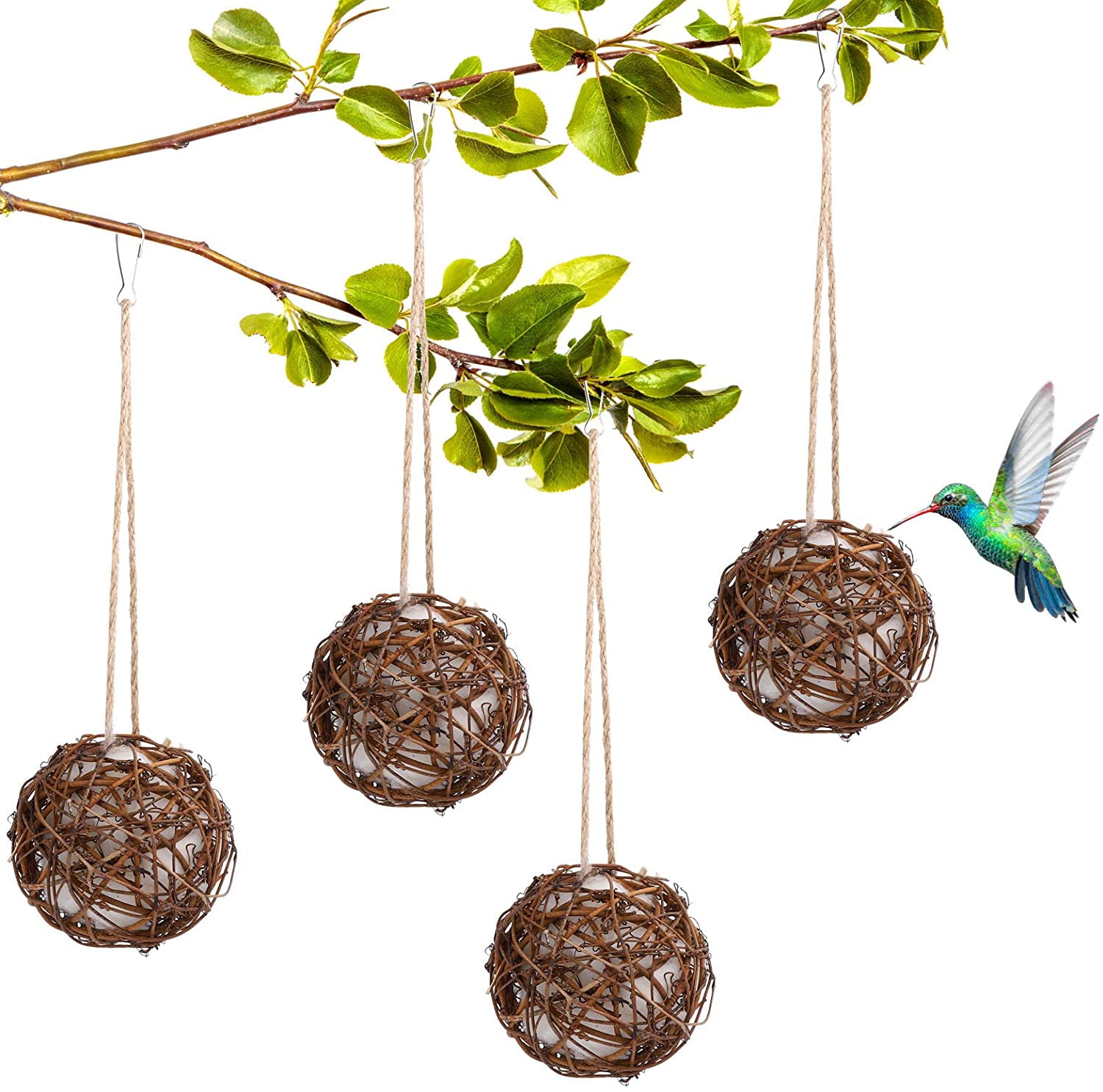 4 Pieces Hummingbird Nesting Bird Nesting Materials Holder Bird Nesting