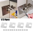 thumbnail image 3 of Hinge Repair Plate Rust Resistant Steel Furniture Cupboard Repair Mount Tool, 3 of 4