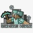 thumbnail image 2 of Women's Minecraft Diamond Miner  Graphic Tee White Medium, 2 of 4