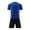 Blue Type B, variant on vastwit Kids Boy Soccer Sport Training Uniform Youth Athletic Football Jersey Mesh Shirt Shorts Kit White Type B XXS