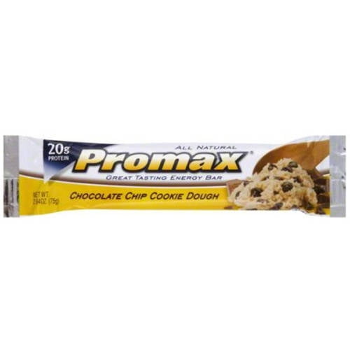 Promax Chocolate Chip Cookie Dough Energy Bar, 2.64 oz., (Pack of 12)