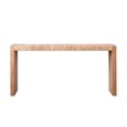 thumbnail image 5 of 69" Natural Seagrass Console Table – Handwoven Top with Engineered Wood Frame, 5 of 9