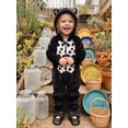 thumbnail image 3 of Cjfdfy Toddler Baby Halloween Fall Romper, Infant Black Cat Costume, Zip Front Hooded Long Sleeve Jumpsuit for Daily Life and Halloween Cute Fall Romper Halloween Clothes 3M-3T for Boys Girls, 3 of 9