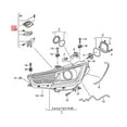 thumbnail image 4 of Kits de Réparation de Support de Phare avant pour A4 B9 2016-2025 Support de Boîtier de Phare, 4 of 5