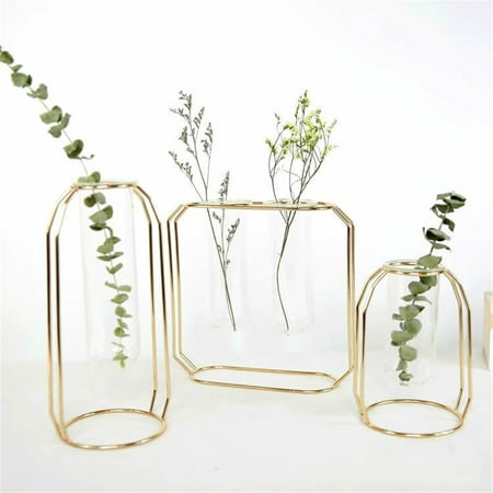Hanging Glass Ball Tube Vase Flower Plant Pot Terrarium Container Party