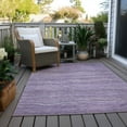 thumbnail image 6 of Addison Rugs Chantille Indoor/Outdoor Transitional Stripes Purple Washable Rectangle Rug, 3' x 5', 6 of 6