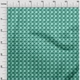 thumbnail image 3 of oneOone Cotton Silk Sea Green Fabric Check Dress Material Fabric Print Fabric By The Yard 42 Inch Wide, 3 of 4
