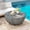Grey, variant on 35.43" Modern Outdoor and Indoor Waterproof Coffee Table, Durable MgO Cement Design, Suitable for Terraces, Gardens, Backyards and Living Rooms ( Grey)
