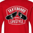 thumbnail image 4 of Inktastic Skateboard Lifestyle Long Sleeve Youth T-Shirt, 4 of 5