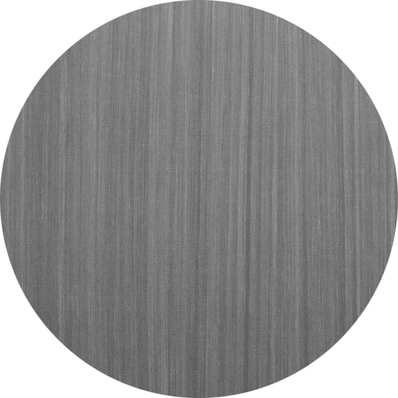 Ahgly Company Indoor Round Abstract Gray Contemporary Area Rugs, 8' Round