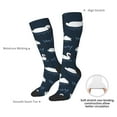 thumbnail image 5 of Picia Women Crew Soft Moisture-wicking Socks Cartoon Swan Pattern Design Cotton Socks, One Size fit All, 5 of 9