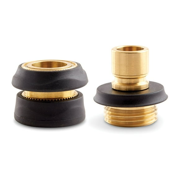 Gilmour Brass Male/Female Quick Connector Faucet Set