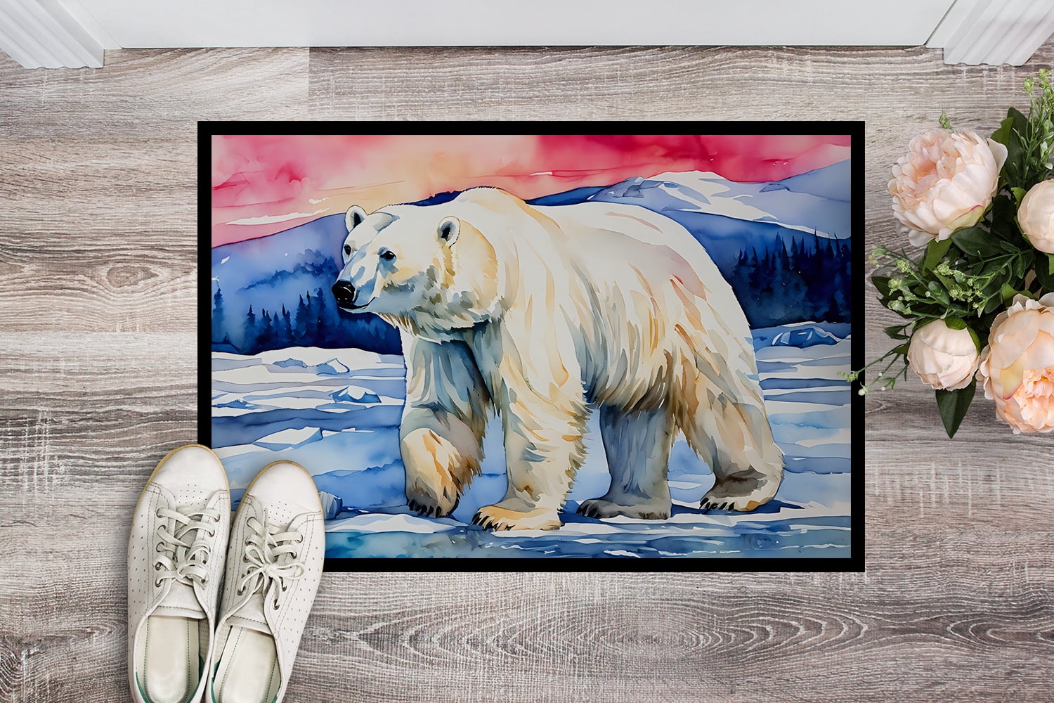 Carolines Treasures DAC2975MAT 0.15 x 18 x 27 in. Polar Bear Doormat