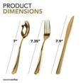 thumbnail image 6 of Disposable Plastic Gold Spoons 125 Pack Stock Your Home, 6 of 7
