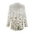 thumbnail image 6 of Garronmavis Long Sleeve Cardigan Sweater with Pockets Womens Lightweight Cardigan Plus Size Jacket Coat Knit Sweater Thin Beach Cover Up Top Daisy Butterfly, 6 of 6