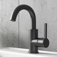 thumbnail image 2 of YZZY Bathroom Sink Faucet Single Handle Single Hole Lavatory Basin Faucet Black Modern Vanity Sink Faucet, 2 of 5