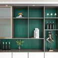 thumbnail image 2 of Green Grasscloth Wallpaper 17.7''x100'' Self Adhesive Fabric Peel and Stick Wallpaper Linen Textured Green Removable Faux Grasscloth Contact Paper for Cabinets Liners Bedroom Wall Covering, 2 of 10