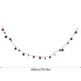 thumbnail image 3 of Hxlamzoo Festive Pinecone Christmas Light String with Red Bells & Copper Lights - 20 LED 78.76 Inch Outdoor/Indoor Decor, 2 Modes for Tree, Home Holiday Decoration, 3 of 7