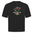 thumbnail image 2 of Men's Levelwear  Black Minnesota Wild Team Surge Luxe Signature Knit T-Shirt, 2 of 3