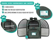 PetAmi Deluxe Pet Carrier Backpack, Grau