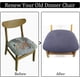 thumbnail image 5 of 4 fundas de asiento para sillas de comedor, fundas de cojín extraíbles y lavables, fundas de poliéster elásticas para sillas., 5 of 7