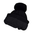 thumbnail image 3 of ATENAR 3PC Winter Sets for Women,Hat Scarf Glove Set for Women,Warm,Fleece,Black,Free Size, 3 of 5
